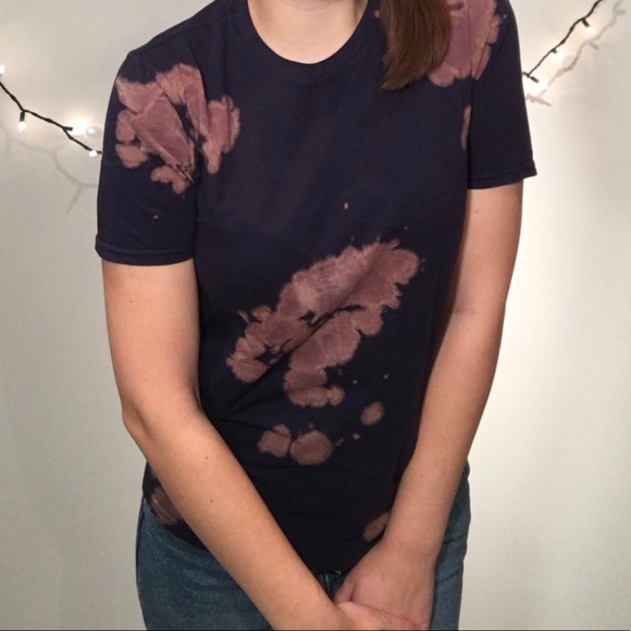 Colortone Rad Bleach Dyed Fitted Women’s T Shirt - Picture 2 of 4